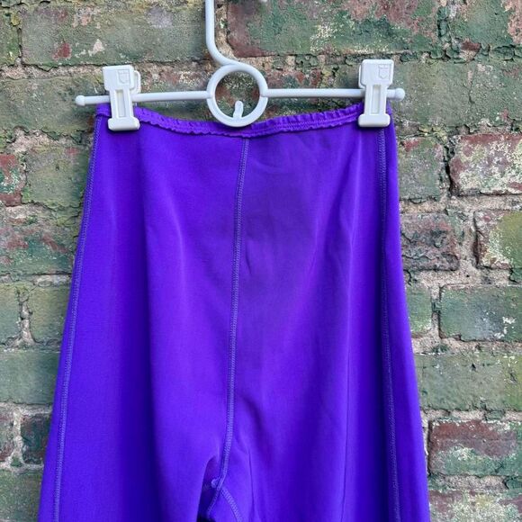 Vintage 80s Hot Chillys Ski Pants Women's Size Medium Purple High Waist Legging - Picture 7 of 8